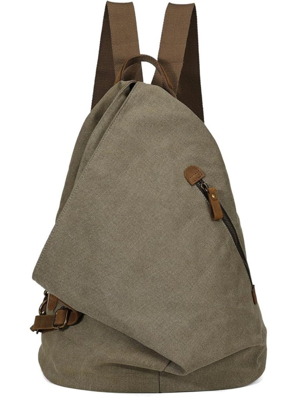 Vintage Canvas Backpack - Large Casual Daypack for Outdoor Travel & Hiking